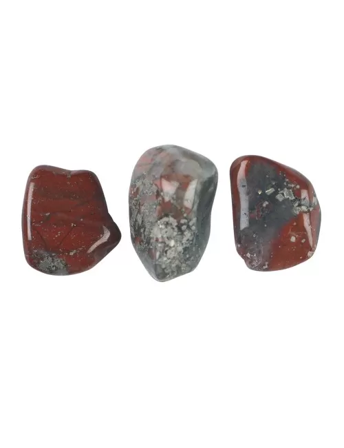 Trommelsteine - Jaspis - Pyritjaspis- 1