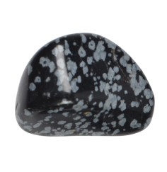 Trommelsteine - Obsidian - Schneeflockenobsidian- 3,0 - 4,5cm - XL - 500gr Beutel