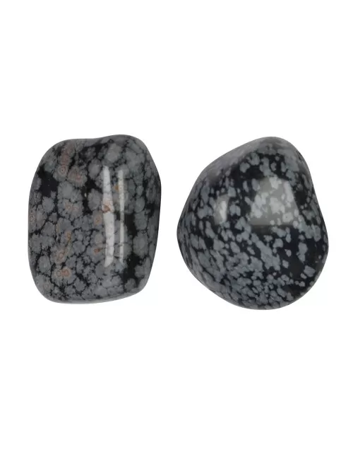 Trommelsteine - Obsidian - Schneeflockenobsidian- 2