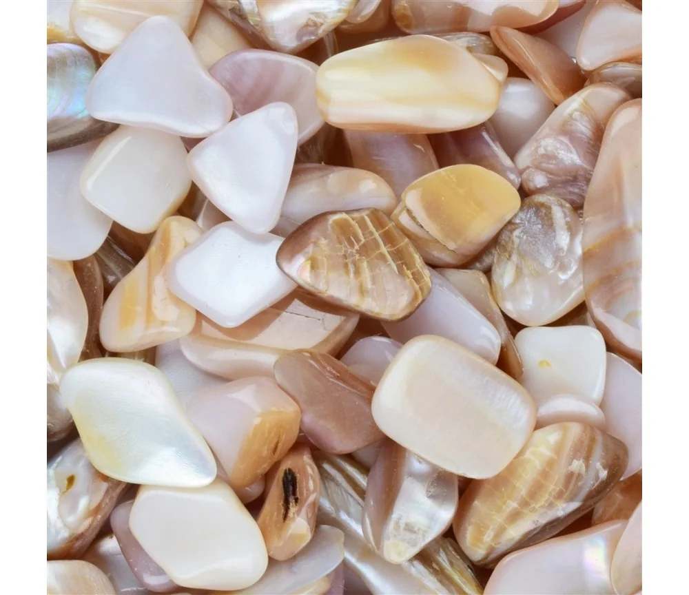Trommelsteine - Perlmutt - rosa- 1,5 - 2,0cm - S - 500gr Beutel