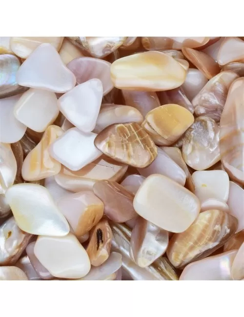 Trommelsteine - Perlmutt - rosa- 1