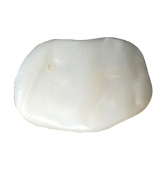 Trommelsteine - Perlmutt - weiß- 1,0 - 1,5cm - B1 - 500gr Beutel