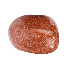 Trommelsteine - Goldfluss braun - synth. Glas- 3,0 - 4,0cm - XL - 500gr Beutel