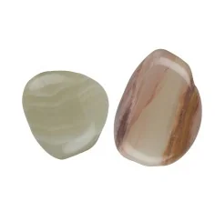 Trommelsteine - Onyx-Marmor - Calcit-Aragonit- 2,5 - 3,0cm - L - 500gr Beutel