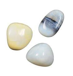 Trommelsteine - Opal - weiß- 3,0 - 4,0cm - XL - 500gr Beutel