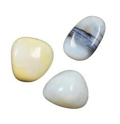 Trommelsteine - Opal - weiß- 3,0 - 4,0cm - XL - 500gr Beutel