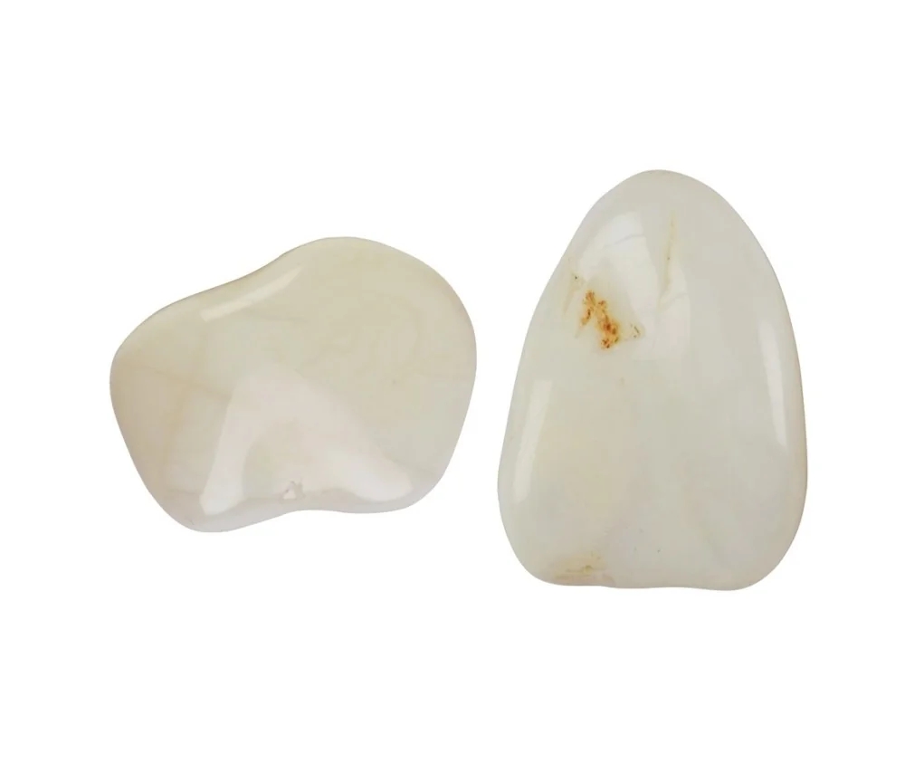 Trommelsteine - Opal - weiß- 2,5 - 4,0cm - L - 500gr Beutel