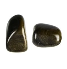 Trommelsteine - Obsidian - Goldglanzobsidian- 2,5 - 3,0cm - L - 500gr Beutel