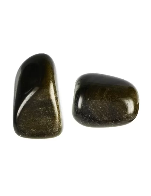 Trommelsteine - Obsidian - Goldglanzobsidian- 2