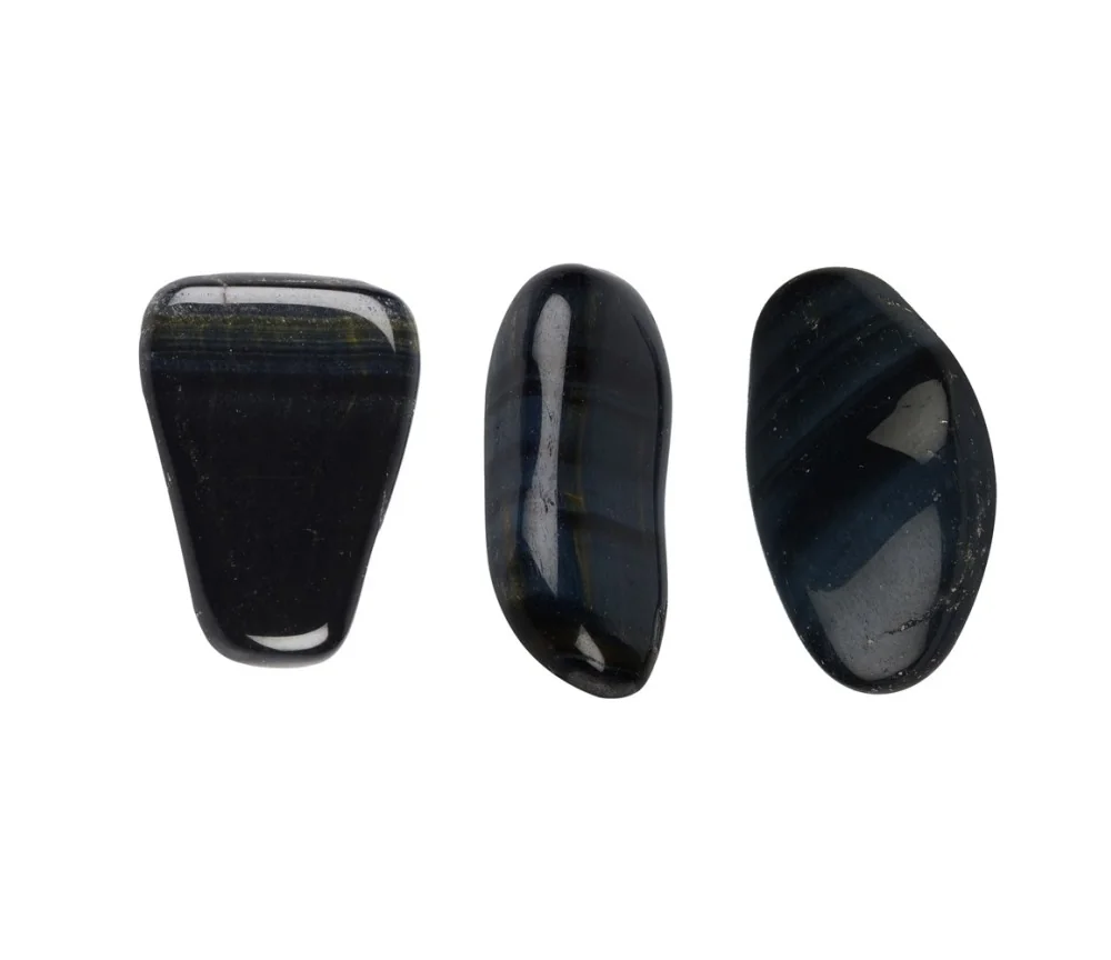 Trommelsteine - Tigerauge blau - Falkenauge- 2,0 - 2,5cm - M - 500gr Beutel