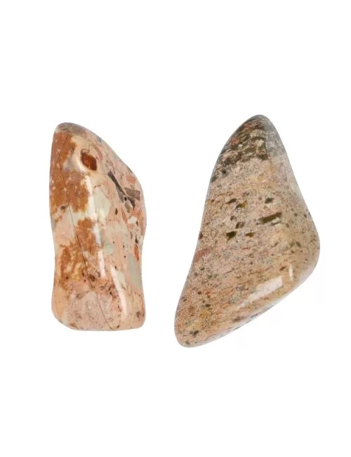 Trommelsteine - Jaspis - Brekzienjaspis creme- 2,5 - 4,0cm - L - 500gr Beutel