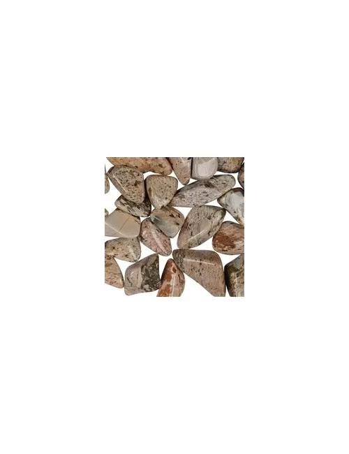 Trommelsteine - Jaspis - Brekzienjaspis creme- 2,5 - 4,0cm - L - 500gr Beutel