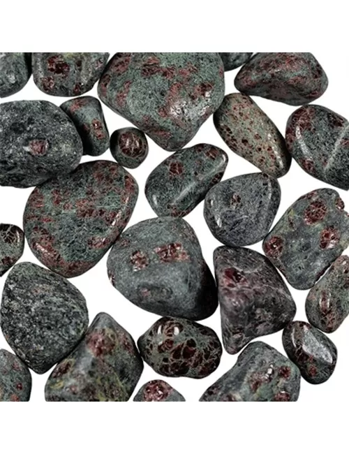 Trommelsteine - Granat - Pyroxenit- gemischte Größen- 500gr Beutel