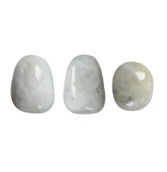 Trommelsteine - Skolezit - weiß- 2,0 - 2,4cm - M - 500gr Beutel