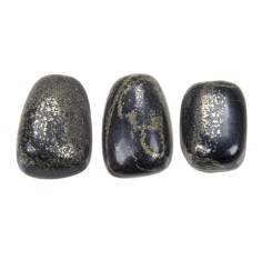 Trommelsteine - Pyrit in Schiefer, 1,8 - 2,2cm - M - 500gr Beutel