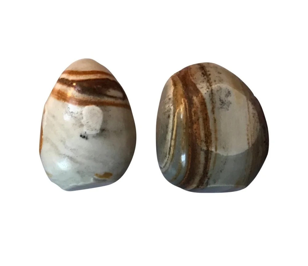 Trommelsteine - Abendrot-Rhyolith, 2,8 - 3,2cm - L- facettiert - 500gr Beutel