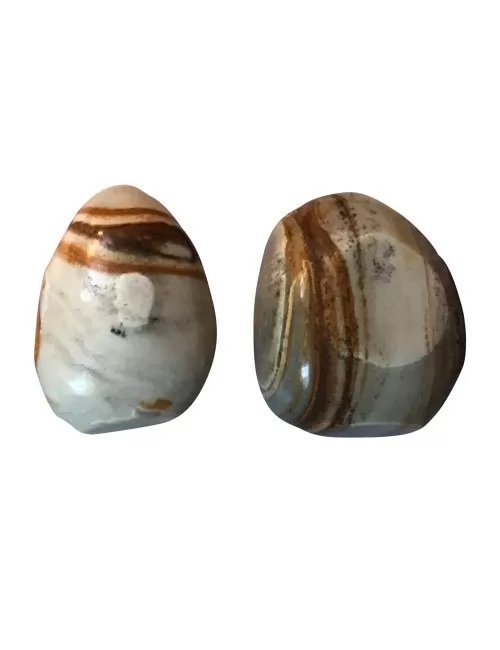 Trommelsteine - Abendrot-Rhyolith, 2,8 - 3,2cm - L- facettiert - 500gr Beutel