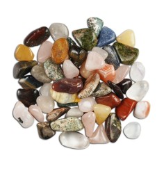 Trommelsteine - Bunte Mischung -   25 - 30mm - L- Afrika - 1Kg Beutel