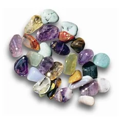 Trommelsteine - Bunte Mischung - 07,5mm - B3- Afrika - 1Kg Beutel