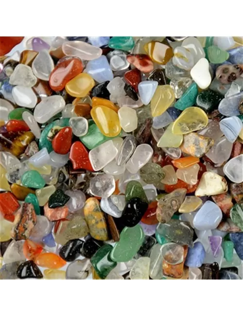 Trommelsteine - Bunte Mischung - 04 - 11mm lang - C1- Afrika - 1Kg Beutel