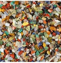 Trommelsteine - Bunte Mischung - 03- 07mm lang - C2- Afrika - 1Kg Beutel