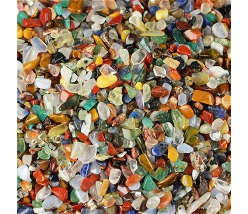 Trommelsteine - Bunte Mischung - 03- 07mm lang - C2- Afrika - 1Kg Beutel