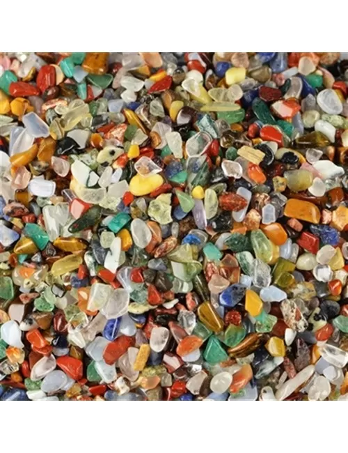 Trommelsteine - Bunte Mischung - 03- 07mm lang - C2- Afrika - 1Kg Beutel