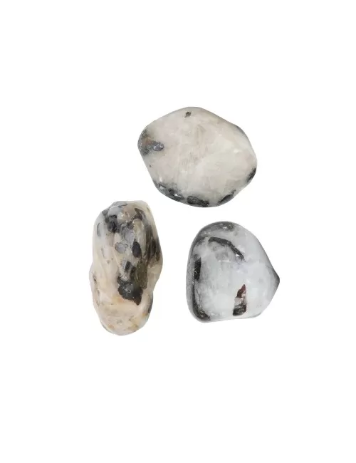 Trommelsteine - Siderit in Kryolith