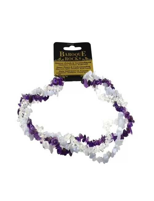 Halskette - Collier - Barock - Innerer Friede & Verständigung - Chalcedon