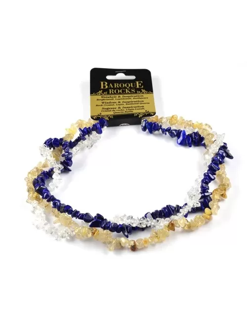 Halskette - Collier - Barock - Weisheit & Inspiration - Bergkristall