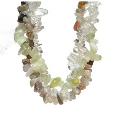 SchmuckSet - Barock - (Collier, Armband, Ohrringe) - Schutz & Sicherheit - Achat, Serpentin, Bergkristall