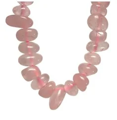 Halskette - Collier - Barock Classic - Liebe - Rosenquarz