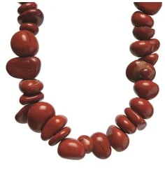 Halskette - Collier - Barock Classic - Willenskraft - Jaspis (rot)