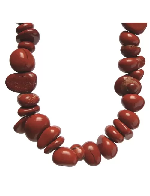 Halskette - Collier - Barock Classic - Willenskraft - Jaspis (rot)