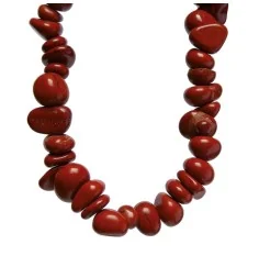 SchmuckSet - Barock Classic - (Collier, Armband, Ohrringe) - Willenskraft - Jaspis (rot)