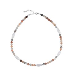Halskette - Collier - Mondstein (bunt), 45cm