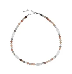 Halskette - Collier - Mondstein (bunt), 45cm