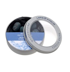 Lapis Vitalis - Wassersteine - Heliotrop - in Metall-Geschenkdose