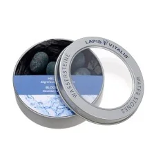 Lapis Vitalis - Wassersteine - Heliotrop - in Metall-Geschenkdose
