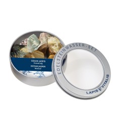 Lapis Vitalis - Wassersteine - Ozeanjaspis - in Metall-Geschenkdose