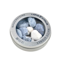 Lapis Vitalis - Wassersteine - Mischung -  Gelassenheit - in Metall-Geschenkdose  (Blauquarz, Dumortierit, Magnesit)