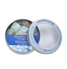 Lapis Vitalis - Wassersteine - Mischung -  Kräftigung & Stabilität inMetall-Geschenkdose