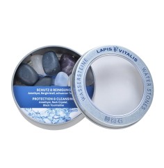 Lapis Vitalis - Wassersteine - Mischung -  Schutz & Reinigung in Metall-Geschenkdose