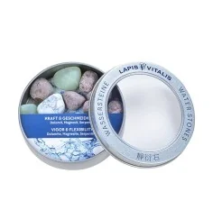 Lapis Vitalis - Wassersteine - Mischung - Kraft und Geschmeidigkeit in Metall-Geschenkdose