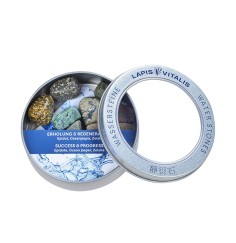 Lapis Vitalis - Wassersteine - Mischung -  Erholung & Regeneration in Metall-Geschenkdose