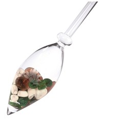 Edelstein-Balance - Wasserstab - Anti Stress (Aventurinquarz, Magnesit, Rauchquarz)