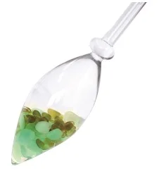 Edelstein-Balance - Wasserstab - Jungbrunnen (Fluorit, Chrysopras, Peridot)