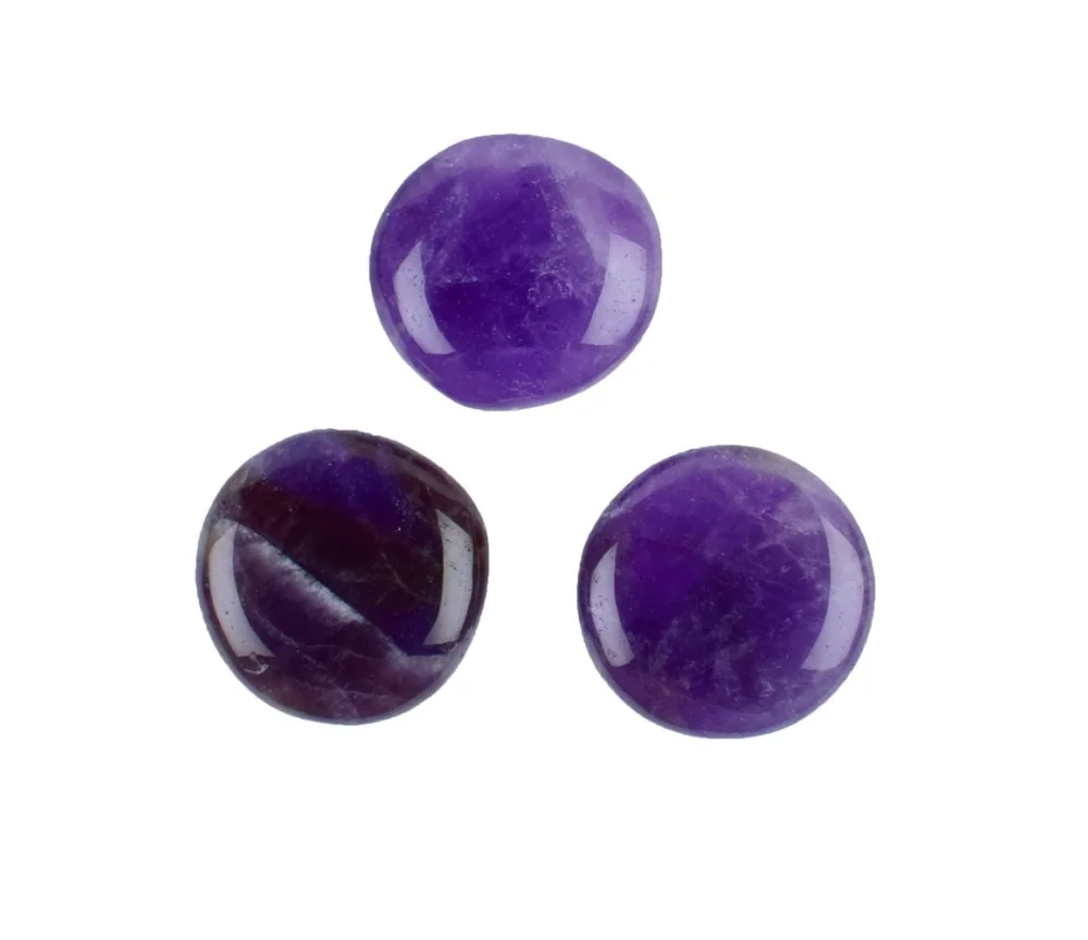 Heil- & Edelsteine - Scheibensteine - Amethystquarz (dunkel) - 500gr Beutel