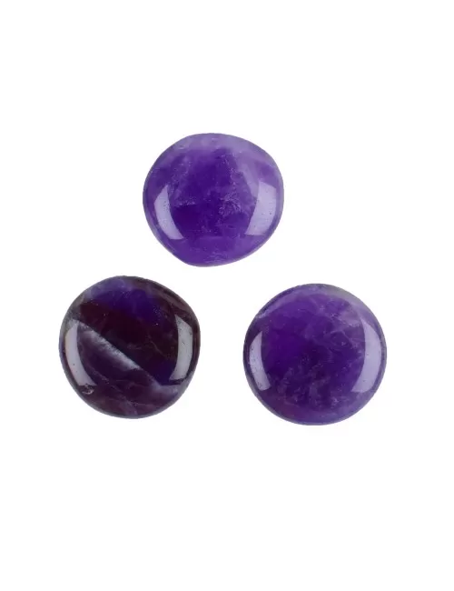 Heil- & Edelsteine - Scheibensteine - Amethystquarz (dunkel) - 500gr Beutel