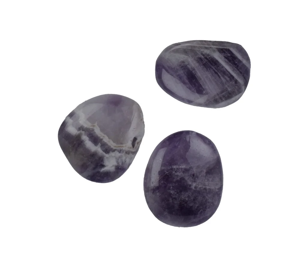 Heil- & Edelsteine - Scheibensteine - Amethystquarz dunkel / Chevron-Amethyst - 500gr Beutel